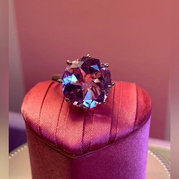 💜RDF Amethyst Solitaire Ring💜